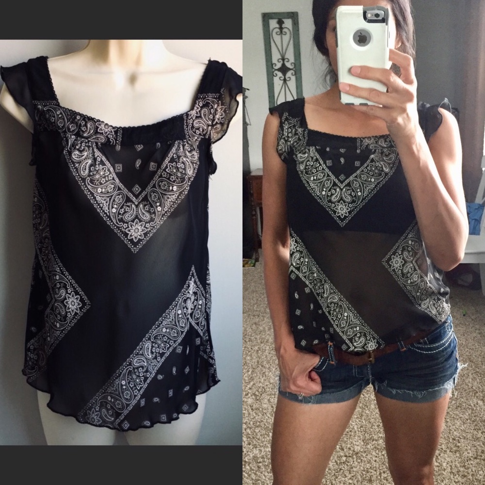 Forever 21 Bandana print  top S